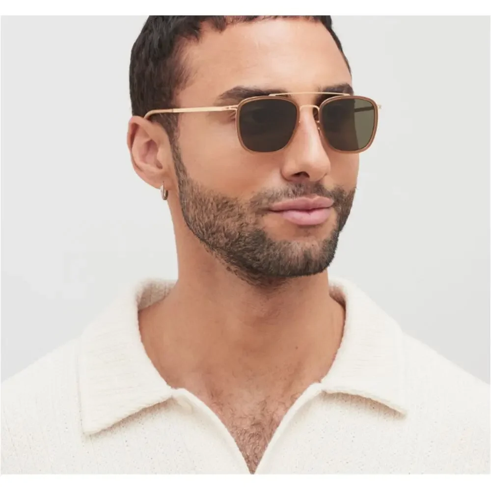 Mykita Men's Gold Brown Jeppe 6U79 Eyewear Sunglasses